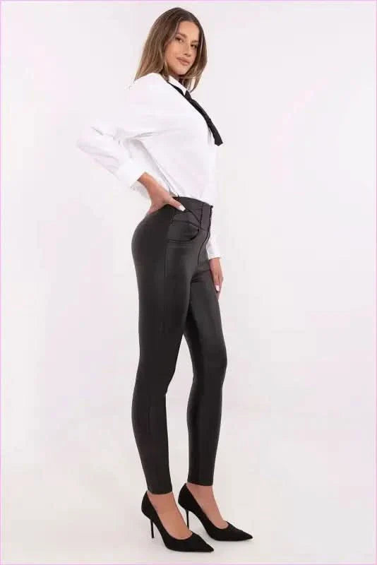 Skinny Leatherette Pants Unique Women's Style