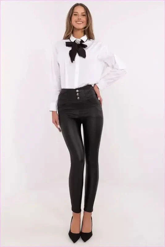 Skinny Leatherette Pants Unique Women's Style