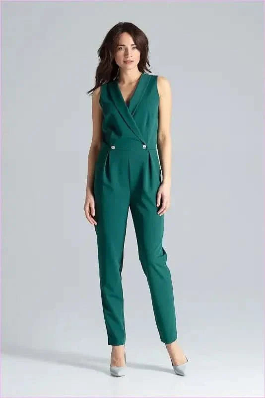 Sleeveless Jumpsuit Unique Style Fashion