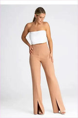 Slit Leg Pants Unique Fashion Style