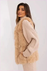 Soft Fur Vest Comfortable Wear Fashion Style