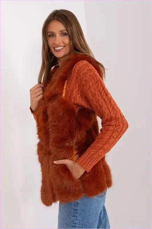 Soft Fur Vest Comfortable Wear Fashion Style