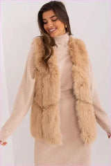 Soft Fur Vest Comfortable Wear Fashion Style