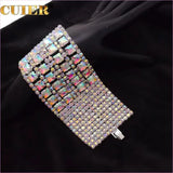 Sparkling Rhinestone Crystal Square Bracelet for Drag Queens