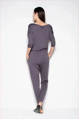 Sporty Waist Cut Jumpsuit Unique Style Fashion