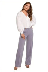 Straight Leg Trousers Unique Fashion Style