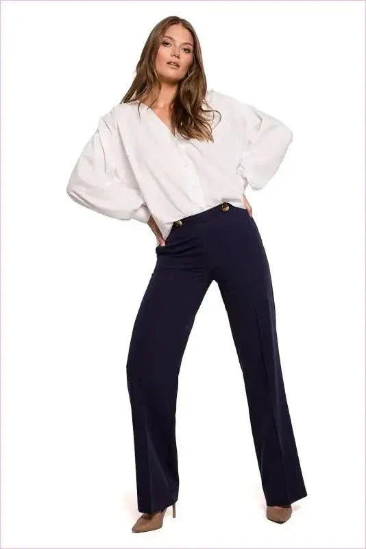 Straight Leg Trousers Unique Fashion Style