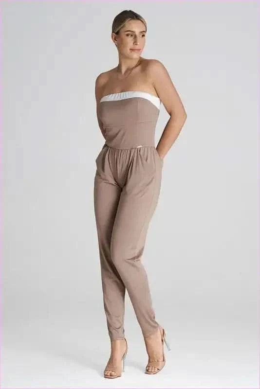 Strapless Jumpsuit Unique Fashion Style