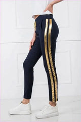 Striped Fashion Sweatpants for Women