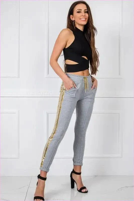 Striped Fashion Sweatpants for Women