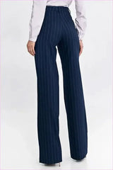 Striped High Waist Fashion Pants for Women