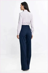 Striped High Waist Fashion Pants for Women