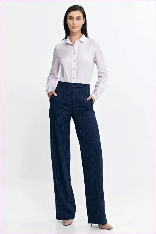 Striped High Waist Fashion Pants for Women