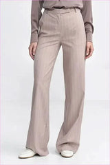 Striped High Waist Fashion Pants for Women