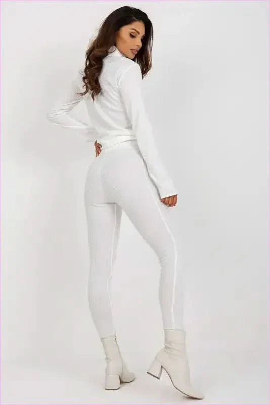 Striped High Waist Leggings Unique Style Fashion