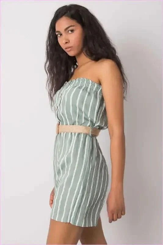 Striped Jumpsuit Casual Style Fashion