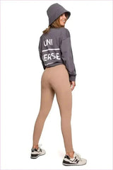Striped Knitted Fabric Leggings Fashion Style