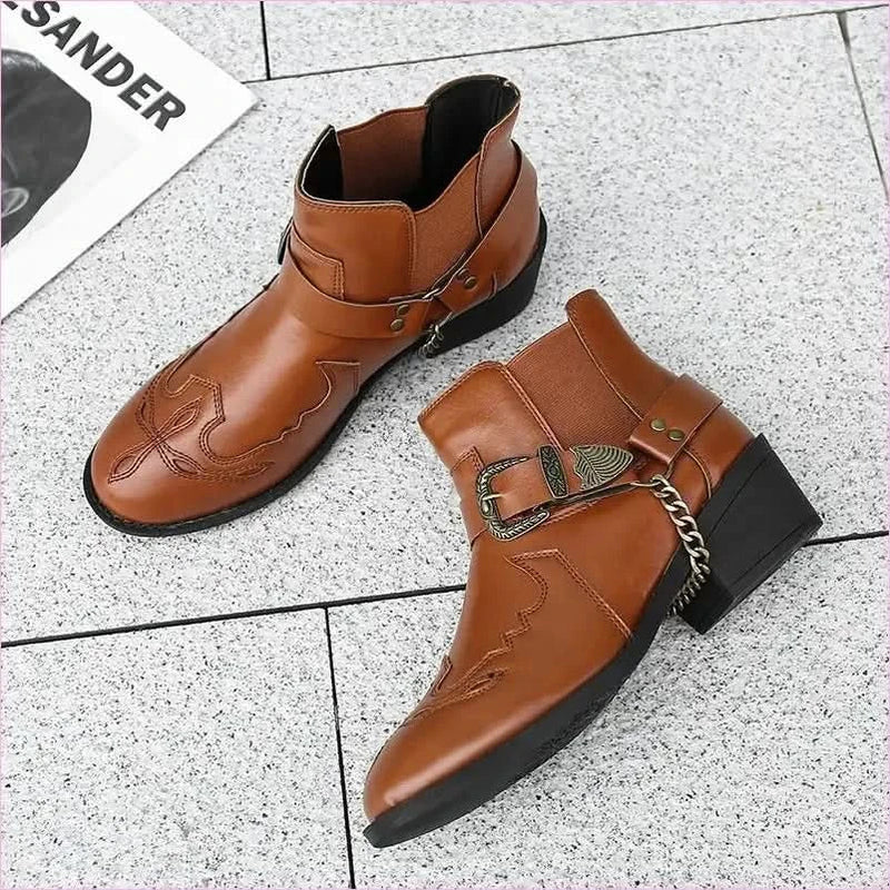 Stylish Women’s Knight Boots with Round Toe and Square Heel