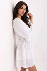 Summer Boho Style Muslin Mini Dress
