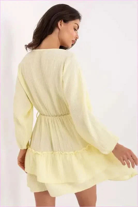 Summer Boho Style Muslin Mini Dress
