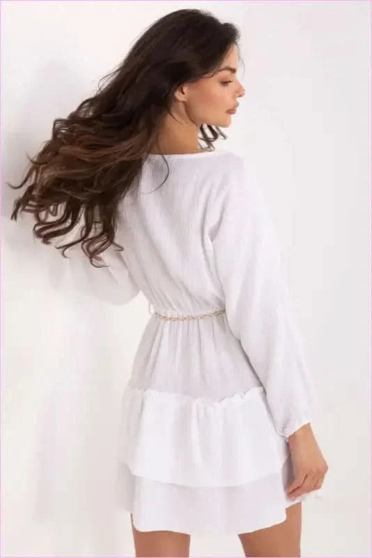 Summer Boho Style Muslin Mini Dress