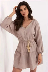 Summer Boho Style Muslin Mini Dress
