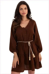 Summer Boho Style Muslin Mini Dress