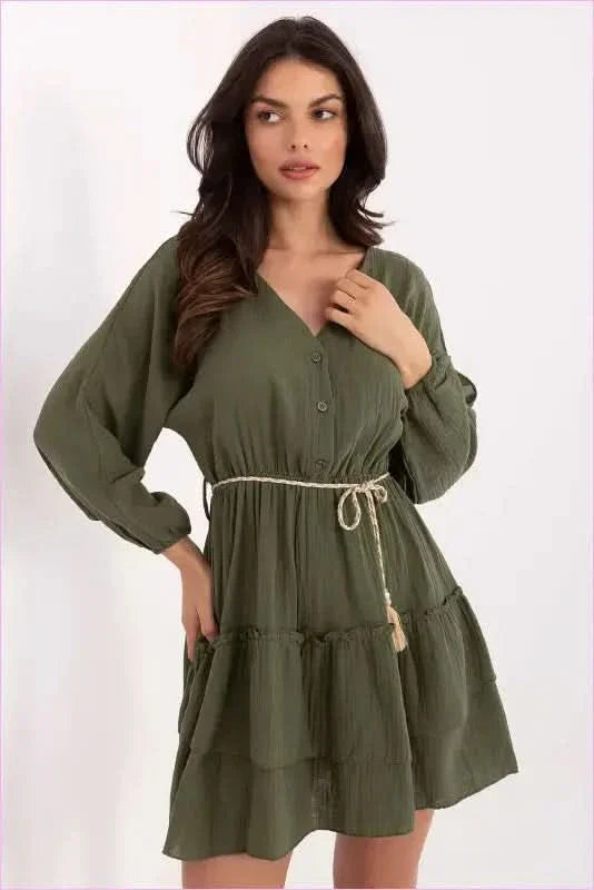 Summer Boho Style Muslin Mini Dress