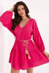 Summer Boho Style Muslin Mini Dress