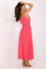 Summer Maxi Dress Lightweight Polyester Fashion