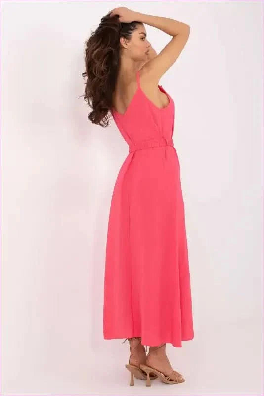 Summer Maxi Dress Lightweight Polyester Fashion