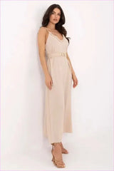 Summer Maxi Dress Lightweight Polyester Fashion