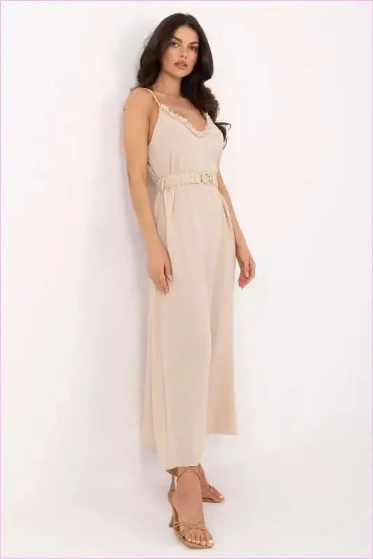 Summer Maxi Dress Lightweight Polyester Fashion
