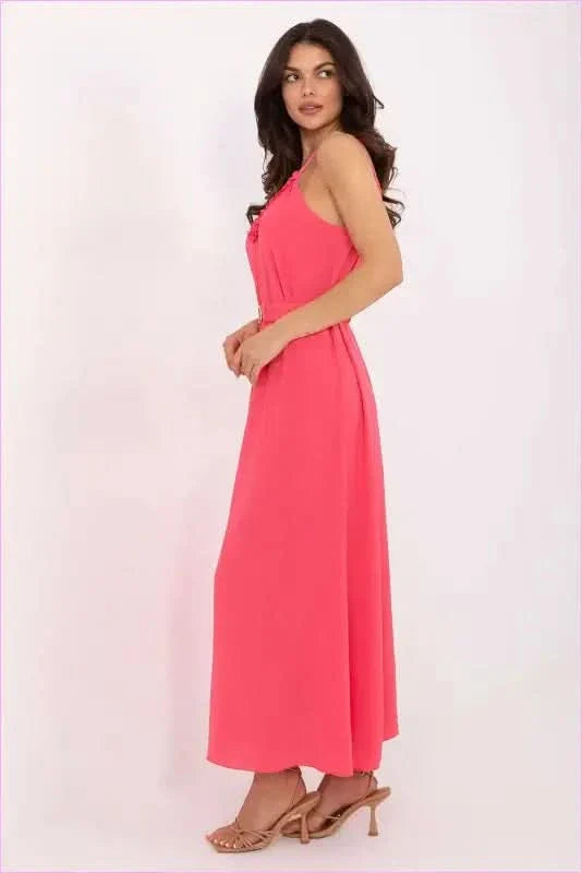 Summer Maxi Dress Lightweight Polyester Fashion