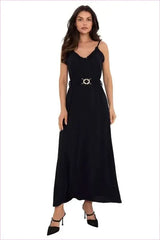 Summer Maxi Dress Lightweight Polyester Fashion