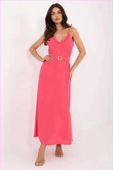 Summer Maxi Dress Lightweight Polyester Fashion