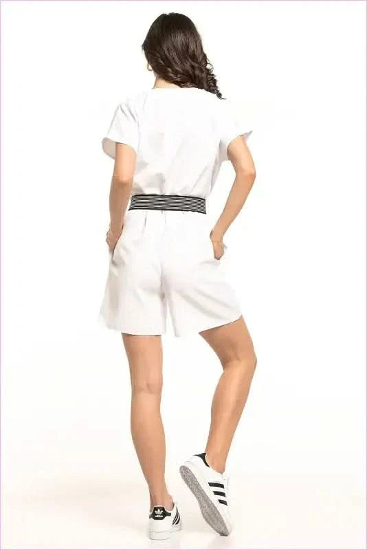 Summer Short Sleeve Jumpsuit Unique Fashion Style