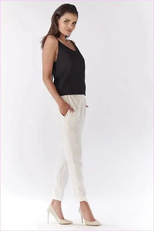Summer Style Elastic Waist Trousers