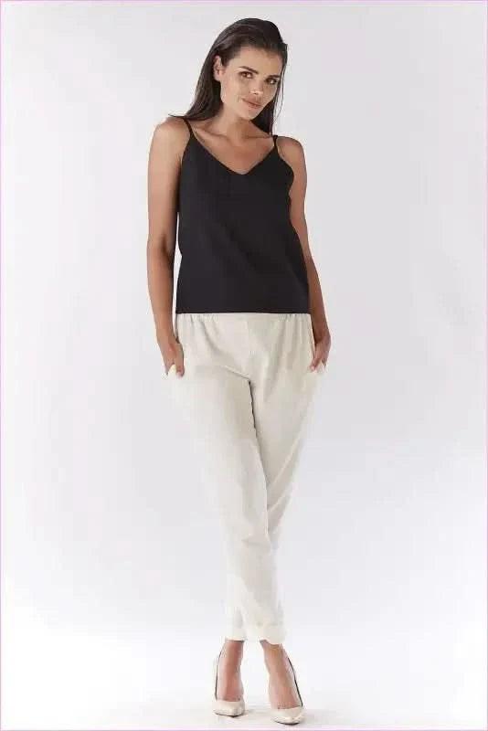 Summer Style Elastic Waist Trousers