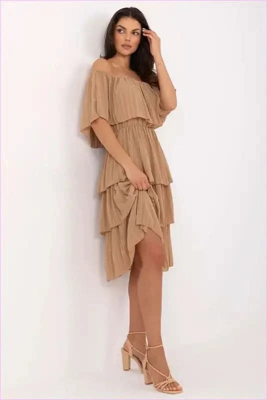 Summer Style Flared Dress