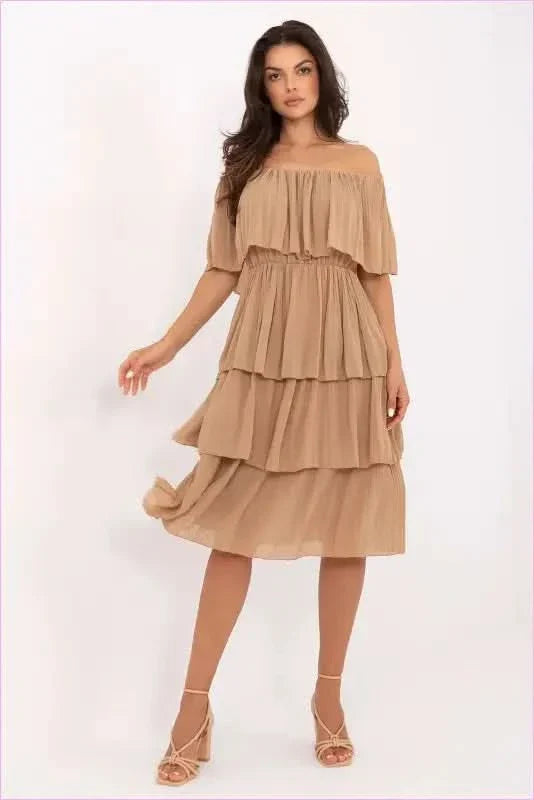 Summer Style Flared Dress