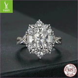 Super Flash Two Carat Moissanite Diamond Ring for Stunning Elegance