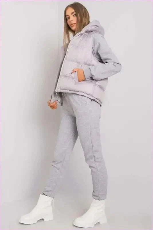 Sweatshirt Vest and Pants Set Unique Style Fashion