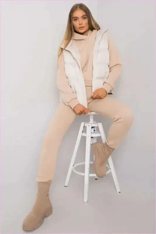 Sweatshirt Vest and Pants Set Unique Style Fashion