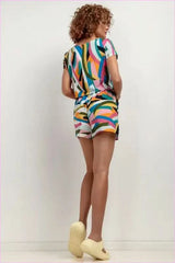 T411 Viscose Shorts Unique Summer Style