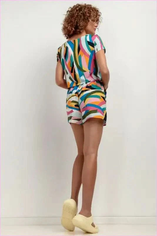 T411 Viscose Shorts Unique Summer Style