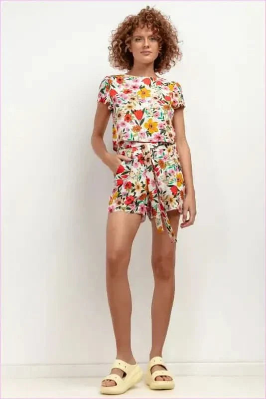 T411 Viscose Shorts Unique Summer Style