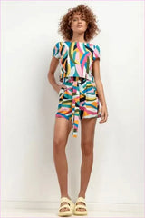 T411 Viscose Shorts Unique Summer Style