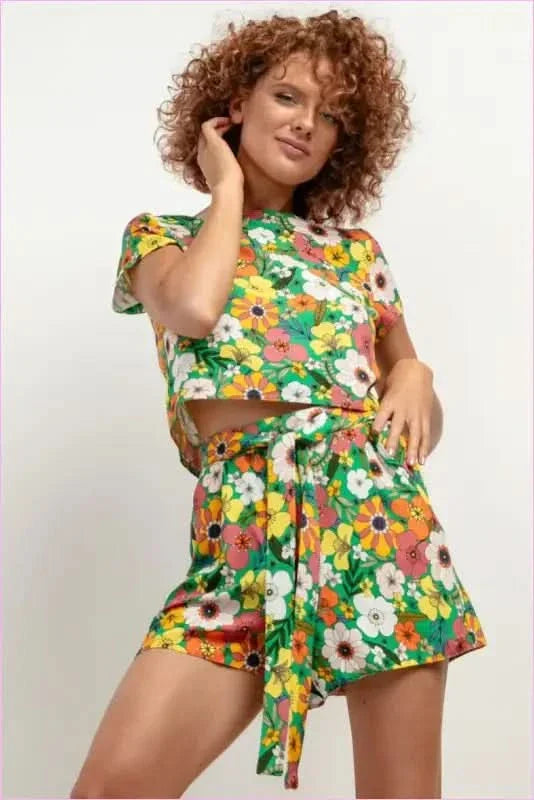 T411 Viscose Shorts Unique Summer Style