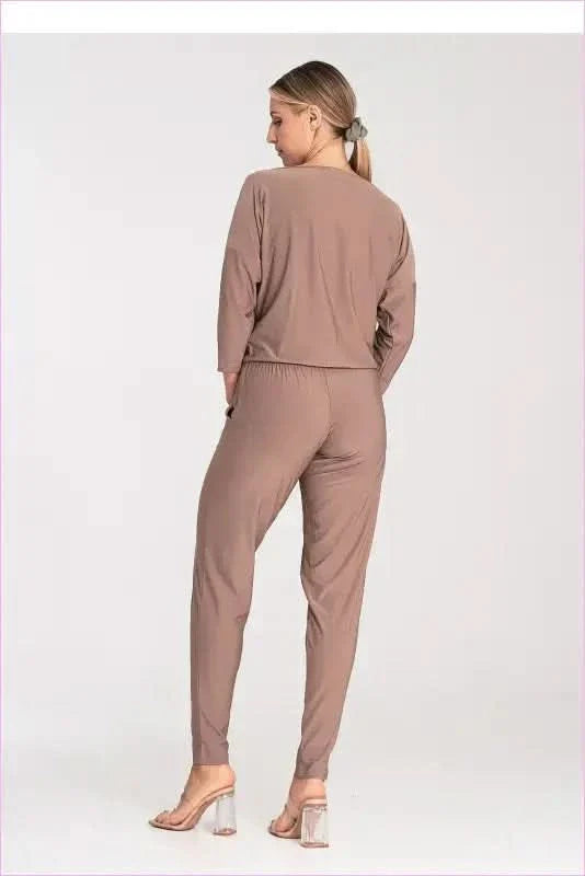 Tapered Leg Jumpsuit Unique Style